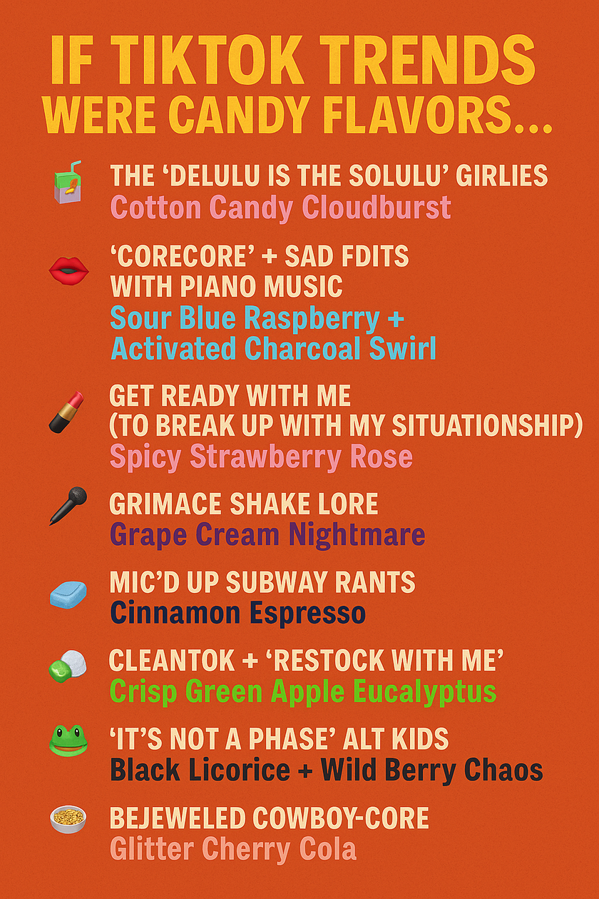 If TikTok Trends Were Candy Flavors…