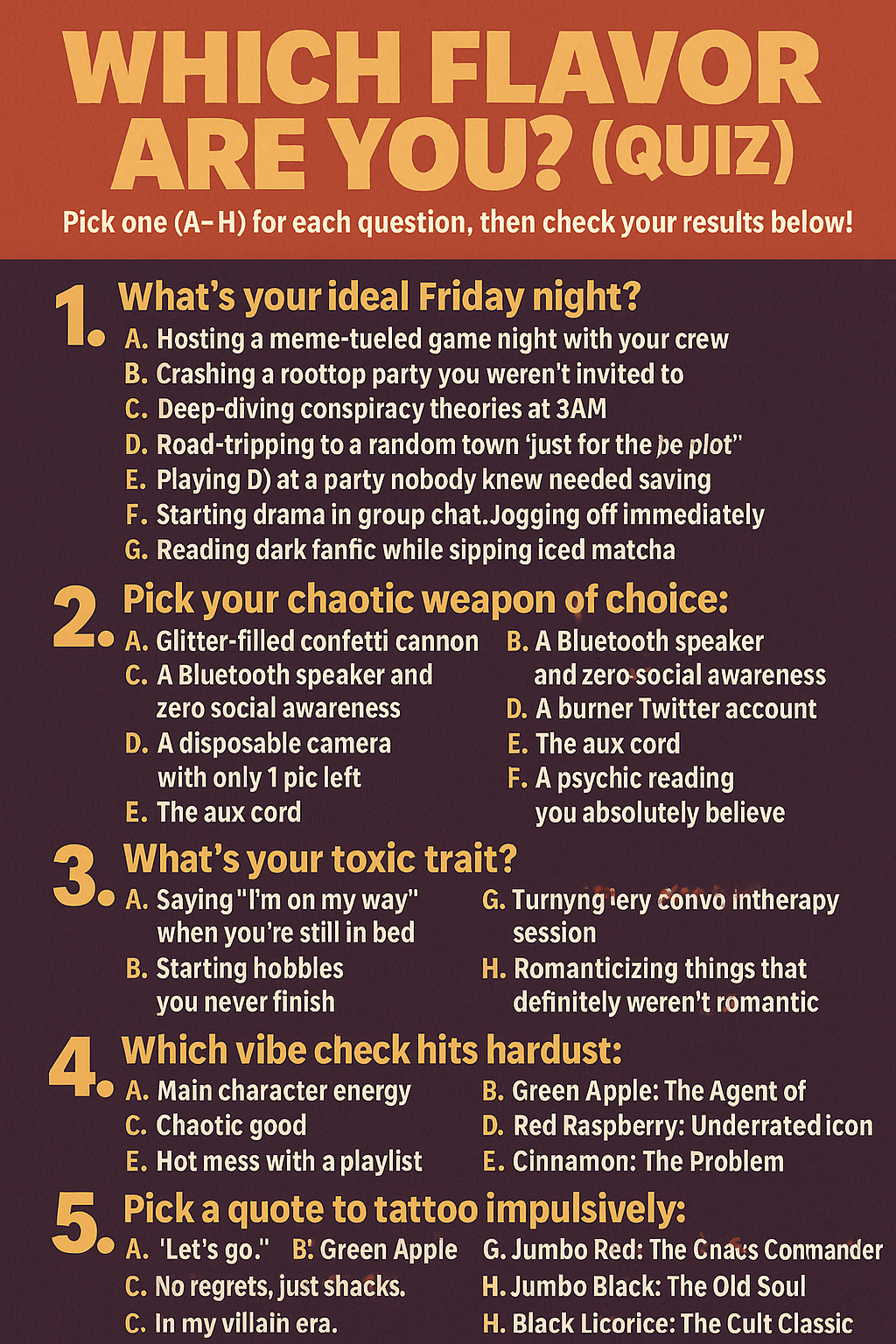 🧪 Design Your Own Flavor: We Might Just Make It